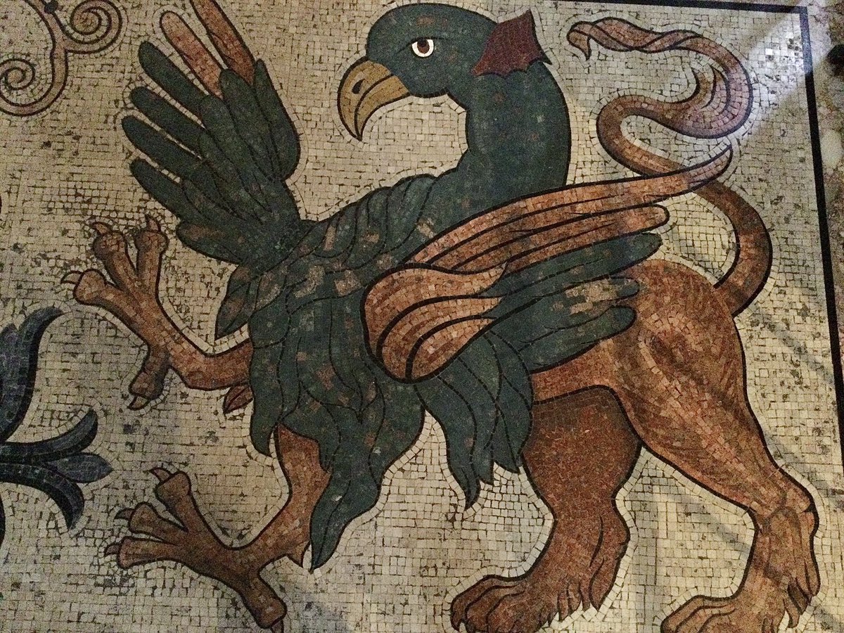 Cat Bauer in Venice (@cat_bauer) on Twitter photo A powerful griffin on the ancient floor of St. Mark’s Basilica in Venice looks like he means business
#MosaicMonday A powerful griffin on the ancient floor of St. Mark’s Basilica in Venice looks like he means business
#MosaicMonday
