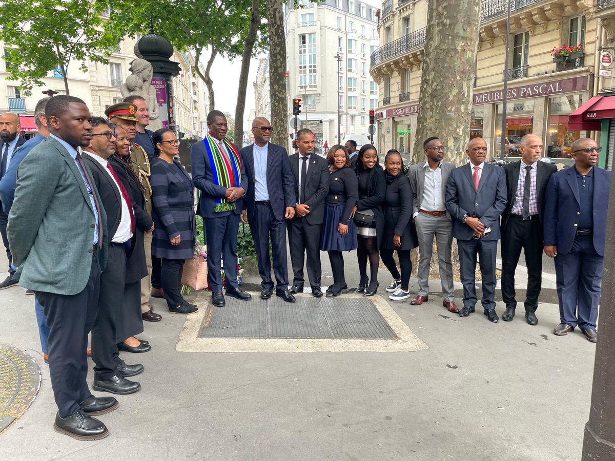 DEPUTY PRESIDENT PAUL MASHATILE PAYS TRIBUTE TO DULCIE SEPTEMBER. Deputy President Mashatile visited the Dulcie September Memorial Square (Place Dulcie September 75010 Paris) to lay a wreath in remembrance of the SA anti-apartheid political activist  assassinated in March 1988.