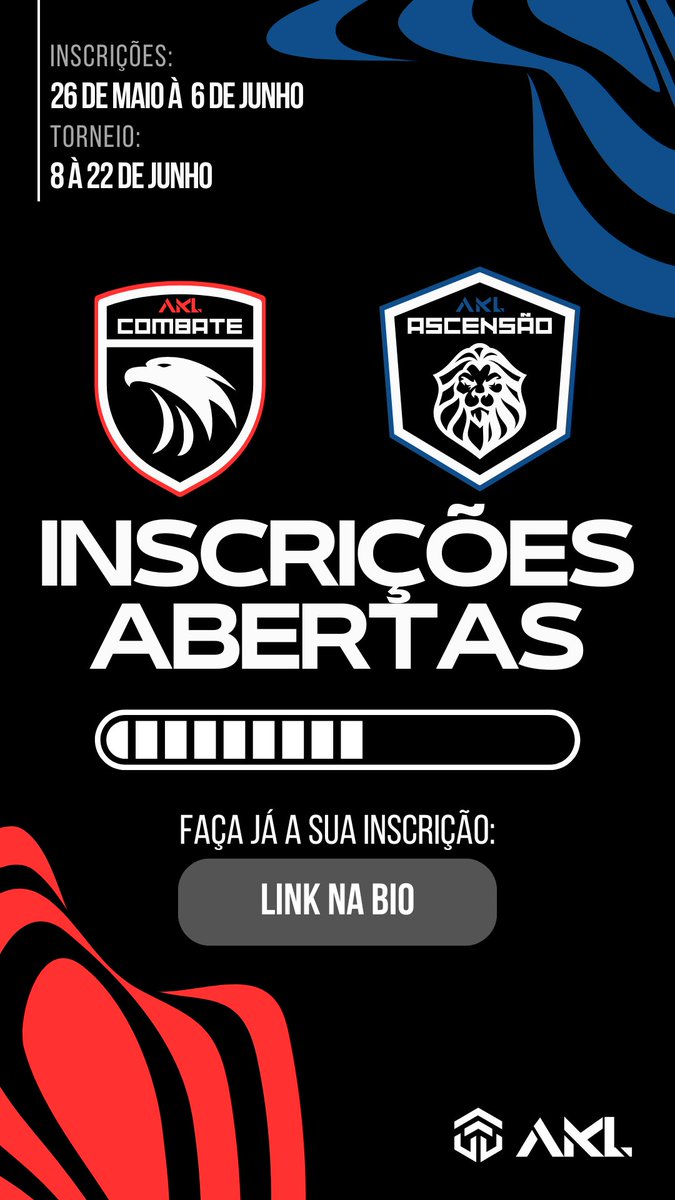AKL Combate:
12 vagas. Fase de grupos. O campeão vai de graça pro AKL Champs.

AKL Ascensão:
Porta de entrada pro competitivo. Sem limite.

Formulários:
Combate: bit.ly/AKLCombateS3
Ascensão: bit.ly/AKLAscensaoS3

Última chance na temporada. Se for pra tentar, é agora.