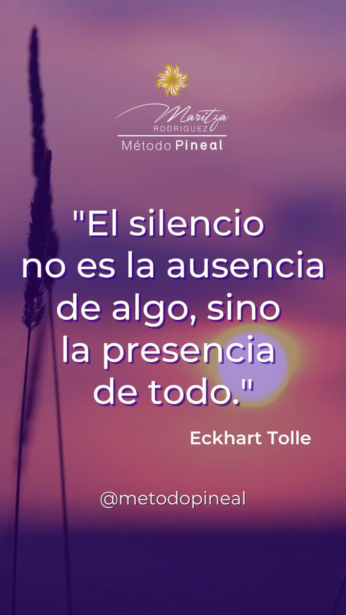 Iniciemos esta semana conectándonos con nuestro silencio interior