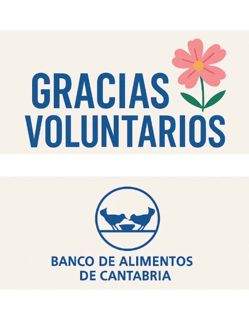 💙 ¡GRACIAS, VOLUNTARIOS!
Desde el Banco de Alimentos de Cantabria queremos daros las gracias por vuestra entrega, tiempo y compromiso en la campaña de recogida de la Operación Primavera🌸
#GraciasVoluntarios #OperaciónPrimavera #SolidaridadQueAlimenta #BancoDeAlimentosCantabria