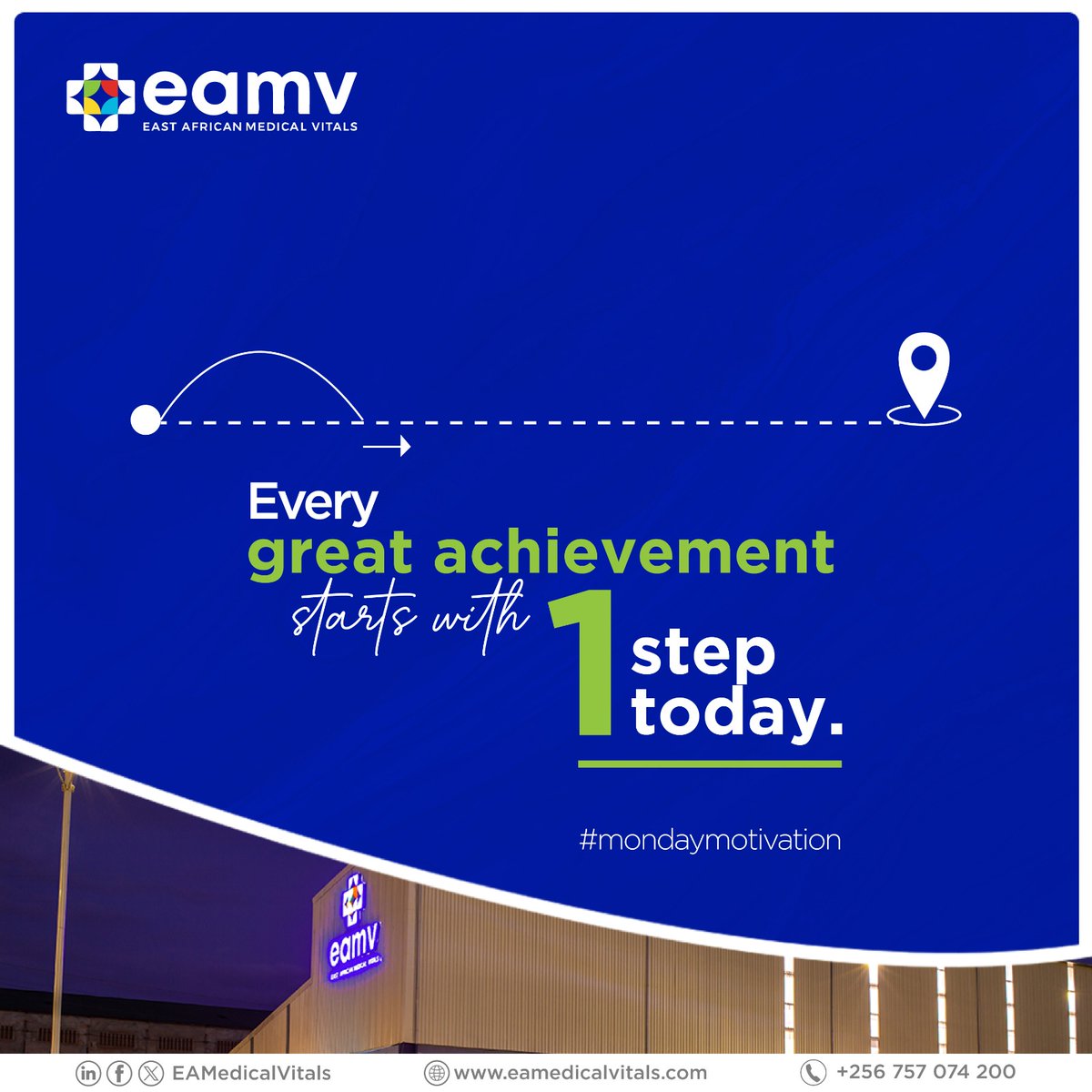 Every great achievement starts with  one step today, take that step today.

#HappyNewWeek 
#MondayMotivation