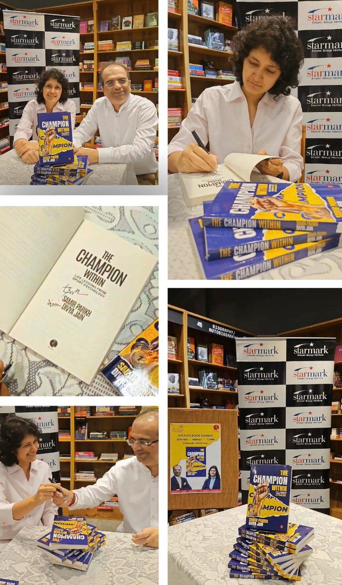 fortismentalhealth (@fortis_mhbs) on Twitter photo At Starmark, Quest Mall Kolkata with <a href="/divya_sportpsyc/">Divya Jain</a> and <a href="/dr_samirparikh/">Dr. Samir Parikh 🇮🇳</a> for a book signing of " The Champion Within - Life Lessons from Sport Psychology" - <a href="/Rupa_Books/">Rupa Publications</a>
#mindspace
<a href="/fortis_hospital/">Fortis Healthcare</a> At Starmark, Quest Mall Kolkata with <a href="/divya_sportpsyc/">Divya Jain</a> and <a href="/dr_samirparikh/">Dr. Samir Parikh 🇮🇳</a> for a book signing of " The Champion Within - Life Lessons from Sport Psychology" - <a href="/Rupa_Books/">Rupa Publications</a>
#mindspace
<a href="/fortis_hospital/">Fortis Healthcare</a>