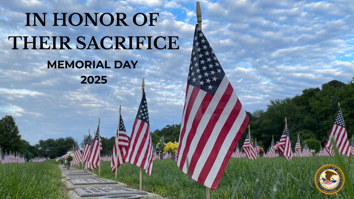 USAO_DE's tweet image. On this #MemorialDay let us #NeverForget the sacrifice of service members and their families for the freedom we enjoy everyday.
