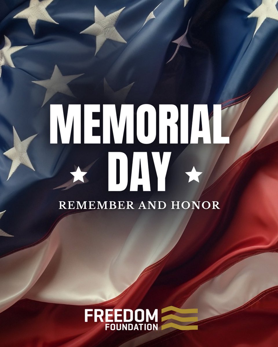 Every right we have was secured by sacrifice. On Memorial Day, we pause to remember and honor those who died to ensure our freedoms.