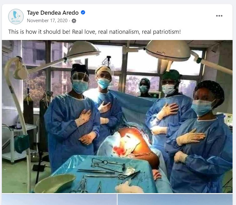 HeranTigray's tweet photo. Tigrayan health professionals didn’t get their salary for more than 2 years starting end of 2020, they were starved and couldn’t use their savings. Ethiopian🇪🇹 doctors on the other hand were showing support to #TigrayGenocide in the middle of surgery. You got what you supported! https://t.co/F74lidDxhT