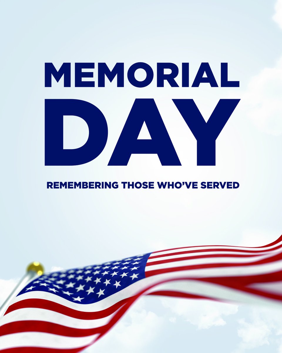 This Memorial Day, we honor the heroes who gave everything for our country. May their courage and sacrifice always be remembered and deeply appreciated.