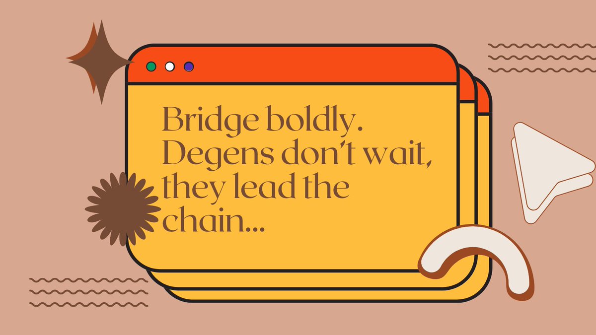 New Week. New Chain. New Wins. 🧵🔥

Still holding your Astar Degens?
It’s time to make the move and bridge into the future. 

This week, don’t just watch others win — be the one they watch.

Don't get left behind.
Degens who bridge early, earn early.
Let’s get it. 💪