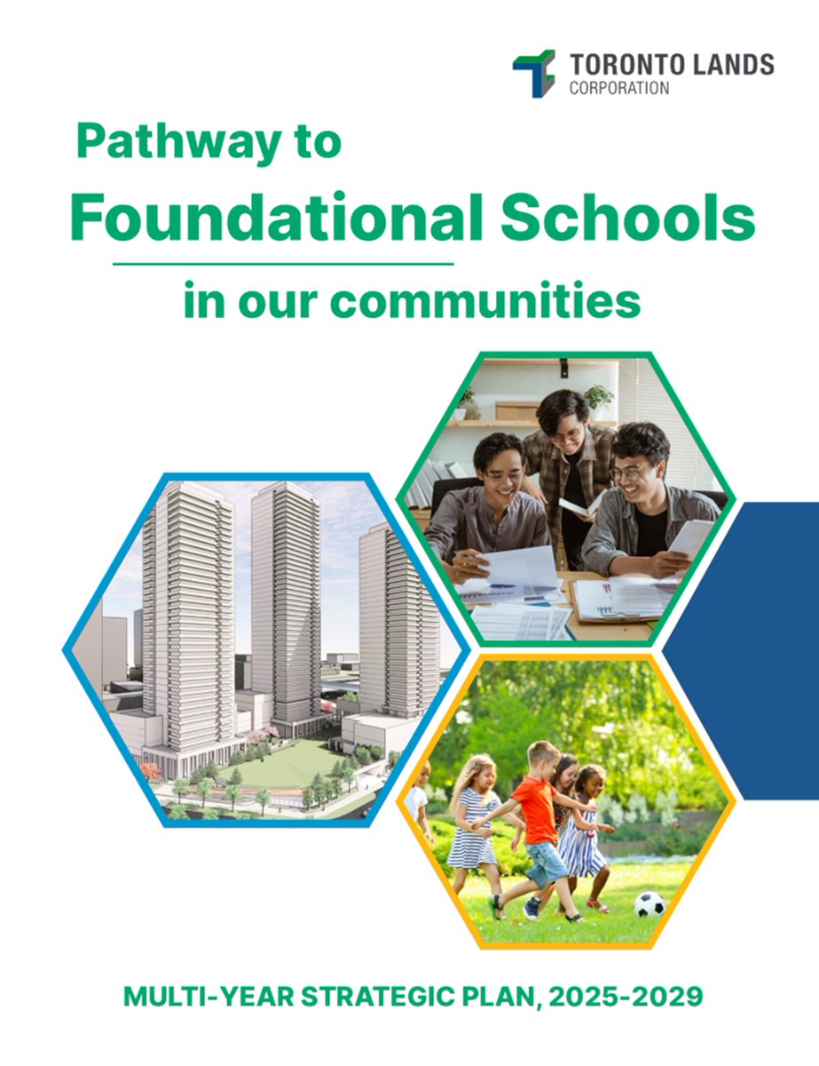 TorontoLands's tweet photo. TLC has released its Multi-Year Strategic Plan guiding our approach to managing @TDSB’s real estate portfolio, addressing the urgent need to modernize schools and strategically develop additional housing and community services. Learn more: https://t.co/o8zqdftdNe https://t.co/0IGlxej3I3