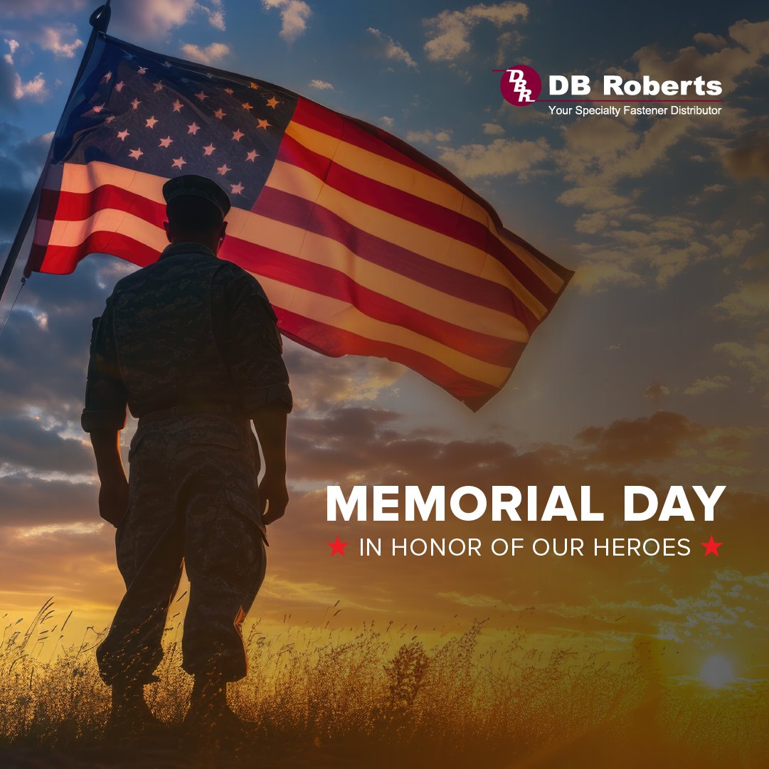 DBRobertsCo's tweet image. Memorial Day is for remembering, not just what was lost, but what was given.
Today, we pause to honor those who gave everything in defense of our nation and carry forward the freedoms their service made possible. 🇺🇸 
 
#MemorialDay #HonorAndRemember #DBRoberts