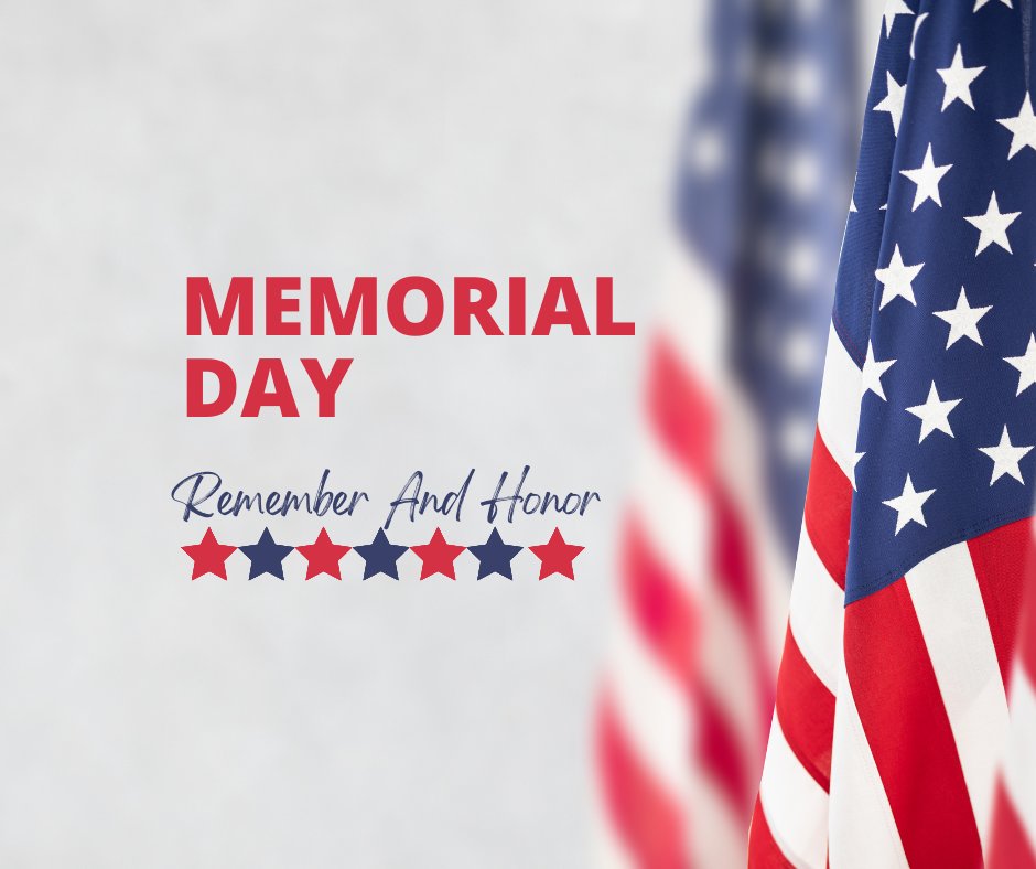 🇺🇸 This Memorial Day, we pause to remember and honor the brave men and women who gave their lives in service to our country. Their sacrifice is the foundation of our freedom, and we are forever grateful. 
#MemorialDay #HonorAndRemember