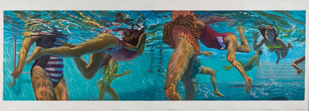 Announcing summer hours! Beginning May 27, The Jule will be open Tuesday to Saturday, 10:00 a.m. to 4:30 p.m., closing to the public on July 6, 2025. Check out jcsm.auburn.edu for more information!

🖼️: Art Werger, "Beneath the Surface," 1996, color aquatint on paper.