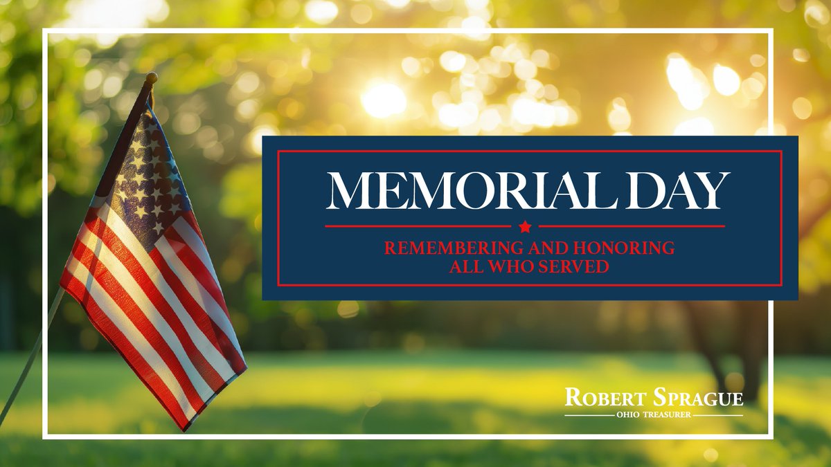Today, we pause to honor and remember the courageous men and women who made the ultimate sacrifice in service to our nation.

#MemorialDay