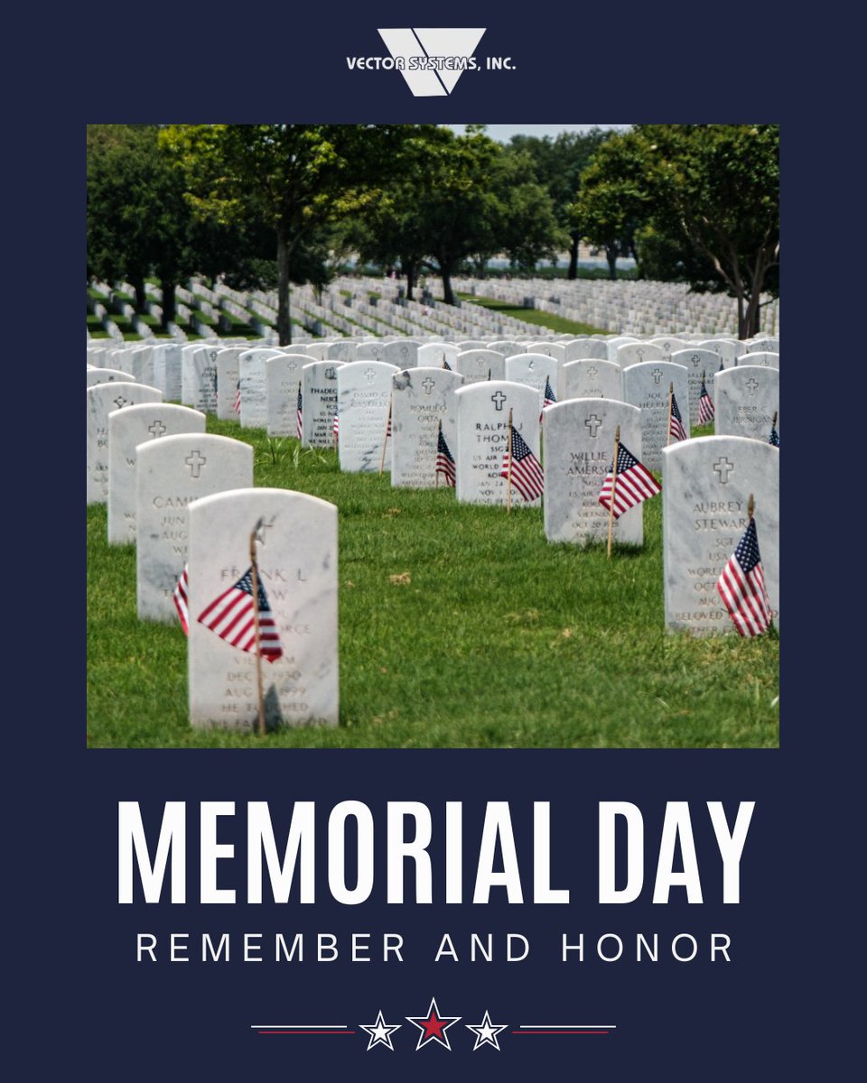 VectorSystemsUS's tweet image. &quot;Those who have long enjoyed such privileges as we enjoy forget in time that men have died to win them.&quot; —Franklin D. Roosevelt

Today #VectorSystemsUSA honors and remembers the courageous men and women who gave everything so we can live in freedom.