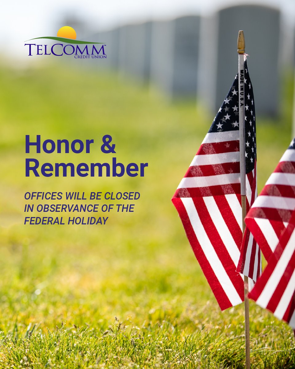This Memorial Day, we honor and remember the brave men and women who gave their lives in service to our country. Your sacrifice will never be forgotten.

Our office will be closed Monday, May 26, in observance of the Federal holiday.