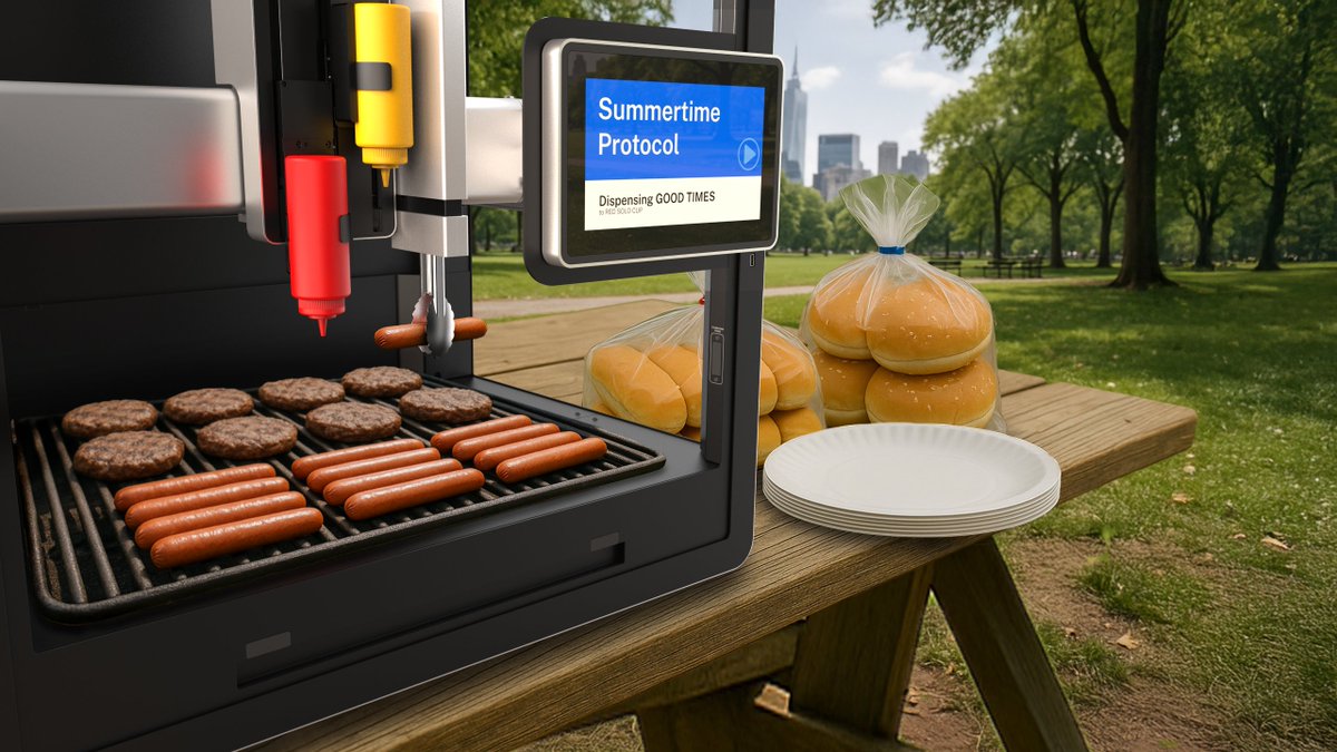 🇺🇸 Memorial Day weekend is here, and the Flex is already dialed into its latest workflow: 

Summertime ☀️

🌭 Precision grilling? Check.
🍅 High-throughput ketchup dispensing? Check.
😎 Good times? Always.

📸: jacksonseidenberg

Here’s to a season of sun, science, and robots