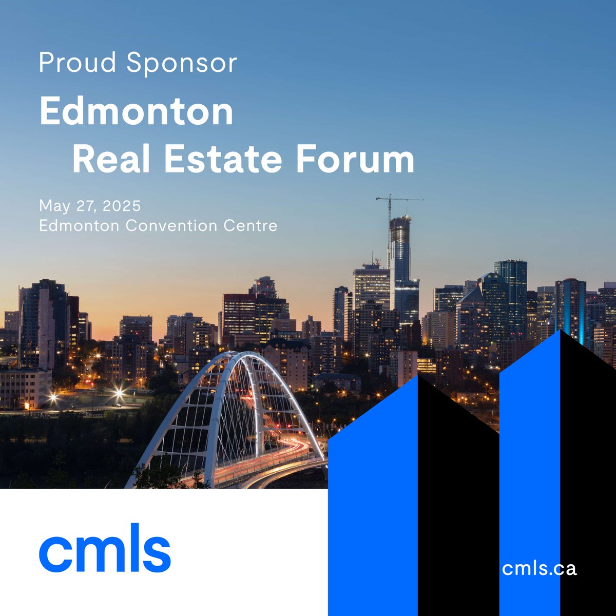 CMLS is proud to sponsor the Edmonton Real Estate Forum, happening on May 27th at the Edmonton Convention Centre. We look forward to seeing you there!

#CMLS #realestate #CRE #EREF