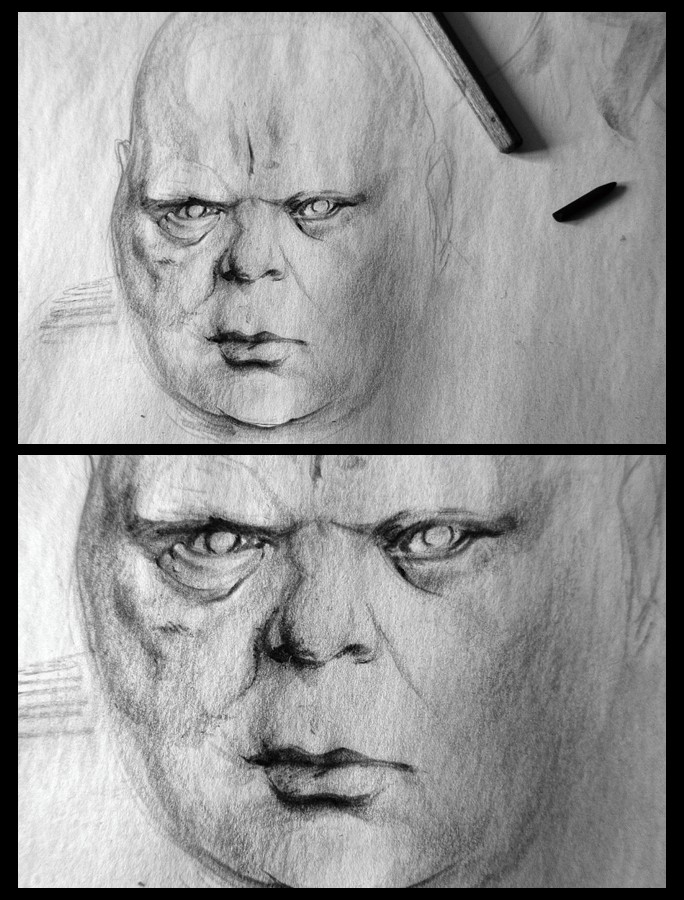 deerbard's tweet photo. Studying various shapes.
#studyMonday #traditionalDrawing #portraitSketch https://t.co/ujyEwXUYH3