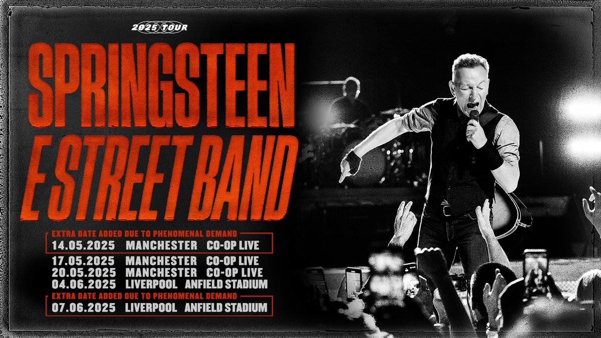 Live Nation UK (@livenationuk) on Twitter photo Bruce <a href="/springsteen/">Bruce Springsteen</a> & the E Street Band will bring the Land of Hope & Dreams tour to Liverpool's Anfield Stadium next month π₯
Book tickets now π livenation.uk/bYLM50VXNUk
π· Rob DeMartin Bruce <a href="/springsteen/">Bruce Springsteen</a> & the E Street Band will bring the Land of Hope & Dreams tour to Liverpool's Anfield Stadium next month π₯
Book tickets now π livenation.uk/bYLM50VXNUk
π· Rob DeMartin