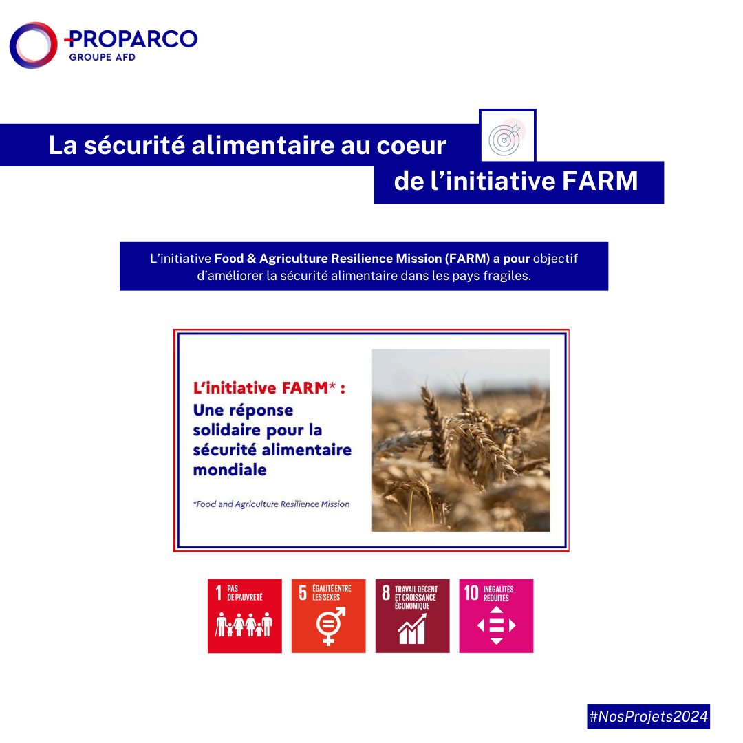 Proparco (@proparco) on Twitter photo #NosProjets2024 🌱 En 2024, Proparco soutient <a href="/OneAcreFund/">One Acre Fund</a> pour renforcer la sécurité alimentaire et accompagner les petits producteurs en #Afrique.
🔗 À lire :proparco.fr/fr/actualites/… #NosProjets2024 🌱 En 2024, Proparco soutient <a href="/OneAcreFund/">One Acre Fund</a> pour renforcer la sécurité alimentaire et accompagner les petits producteurs en #Afrique.
🔗 À lire :proparco.fr/fr/actualites/…