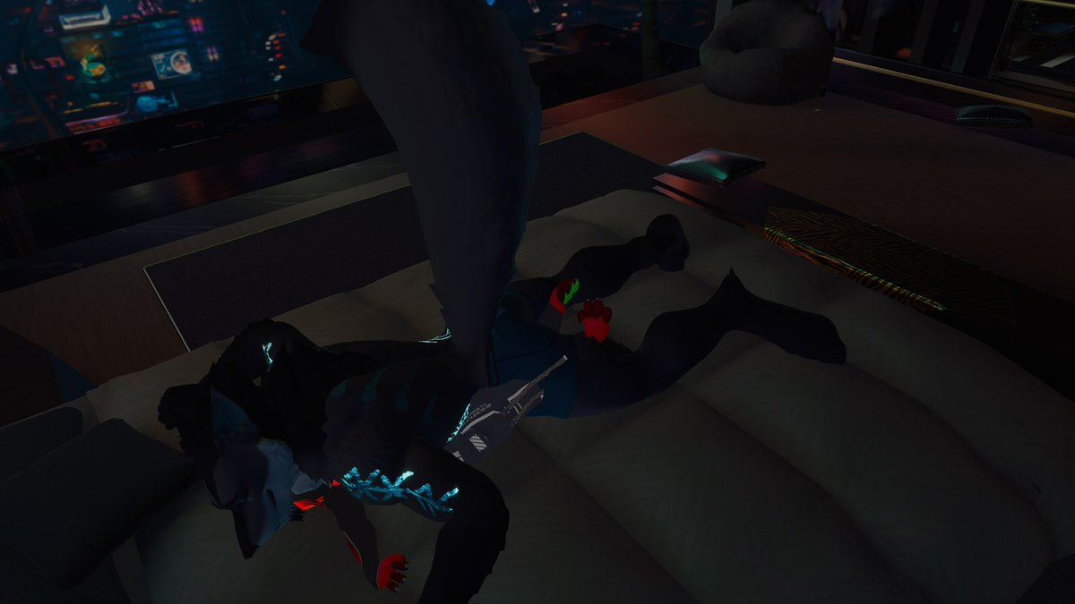 Nothing like cuddling with master <a href="/RensayFenris/">Rensay Fenris🇦🇺AD</a> at a comfy night buuut almost forget about his werewolf form 🥰😳😅❤️💙🐺🐶

(📸 by <a href="/RensayFenris/">Rensay Fenris🇦🇺AD</a> 🐺💙)