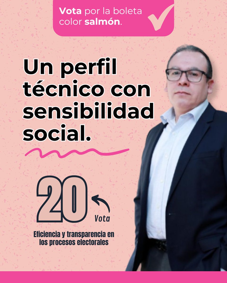 📊 Vota por quien comprende tanto la ley como a la gente. Número 20: Ernesto Santana Bracamontes. 
#JusticiaHumana #MagistraturaConSentido #Vota20