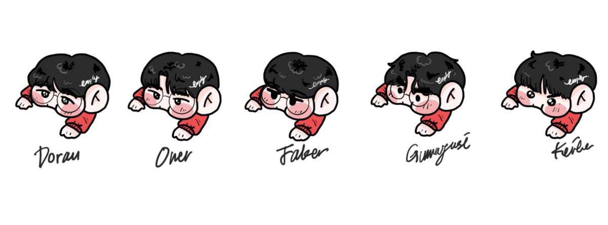 lck_itsempty's tweet photo. T1 5인로스터 버전입니다!

'이미지 복사'기능으로
활용하기 좋도록 낋여왔습니다!!

답글에 활용예시+개인별 이미지
올려놓을게요!!

#T1 #Doran #Oner #Faker #Gumayusi
#Keria https://t.co/Ld0djFjVq5