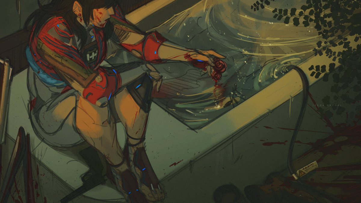 I know I died in that other memory.
You should have left me there.
This nightmare of fantasmas is no life at all.

#Warframe #Warframe1999 #TennoCreate #warframefanart