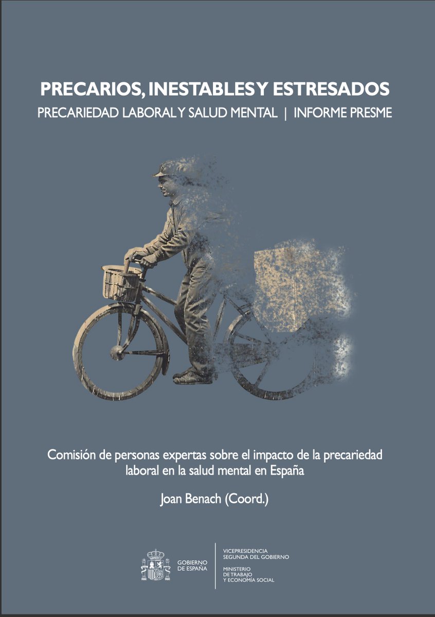 AEDTSS (@aedtss) on Twitter photo 🚨📑El Ministerio de Trabajo <a href="/empleogob/">Ministerio Trabajo y Economía Social</a> ha publicado el libro Precarios, inestables y estresados, fruto de la Comisión de expertas/os sobre precariedad laboral y salud mental, con participación de socios de la AEDTSS.👏
Enlace: libreriavirtual.trabajo.gob.es/libreriavirtua… 🚨📑El Ministerio de Trabajo <a href="/empleogob/">Ministerio Trabajo y Economía Social</a> ha publicado el libro Precarios, inestables y estresados, fruto de la Comisión de expertas/os sobre precariedad laboral y salud mental, con participación de socios de la AEDTSS.👏
Enlace: libreriavirtual.trabajo.gob.es/libreriavirtua…