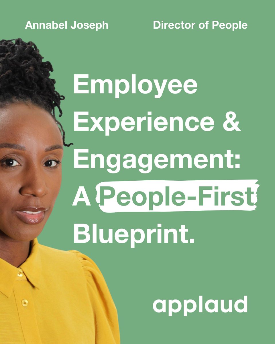 You can’t fix engagement with perks alone.

It starts with employee experience and a people-first plan.

Here’s our Director of People's blueprint👇
hubs.ly/Q03lBvyz0

#ApplaudHR #HRTech #EmployeeExperience