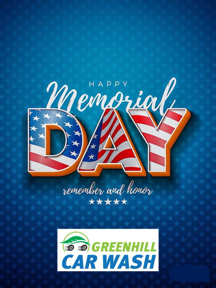 Happy Memorial Day
We are open at all locations