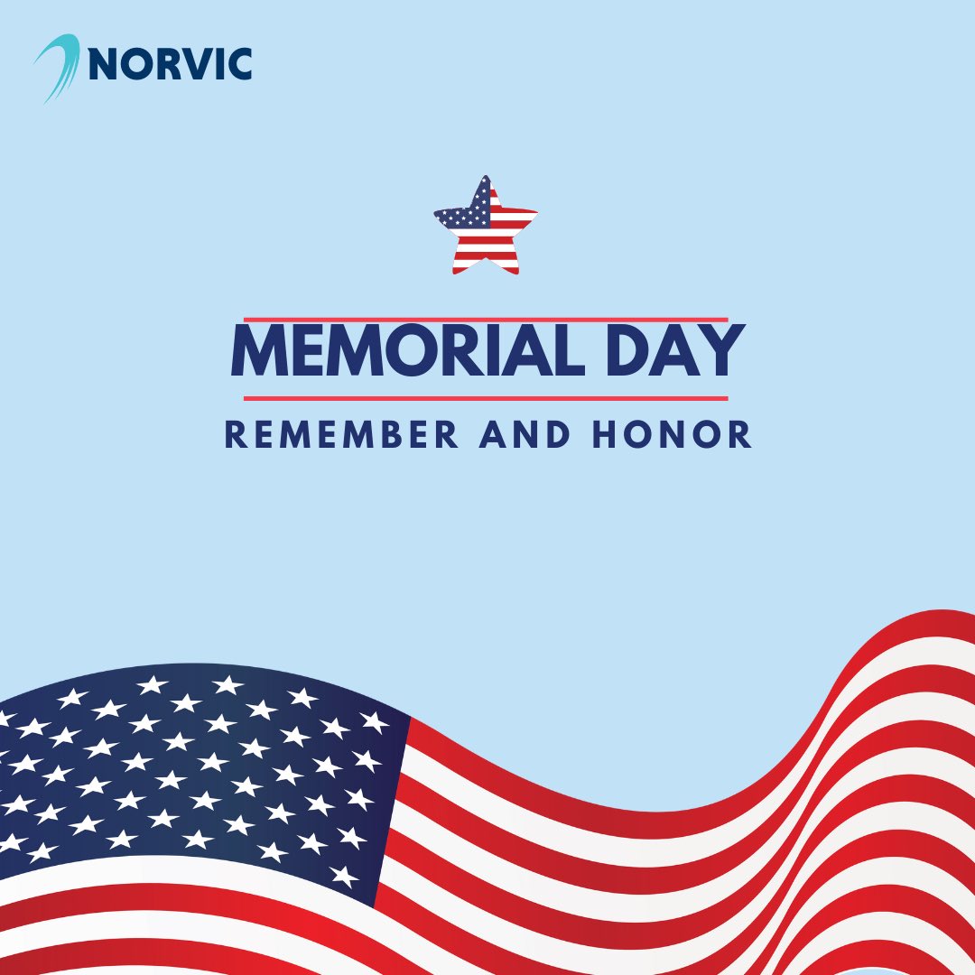 NorvicShipping's tweet photo. This Memorial Day, we pause to remember and honor the brave men and women who made the ultimate sacrifice for freedom. 🇺🇸  From all of us at Norvic, thank you for your service. #MemorialDay #RememberAndHonor https://t.co/9vpalfFBEn