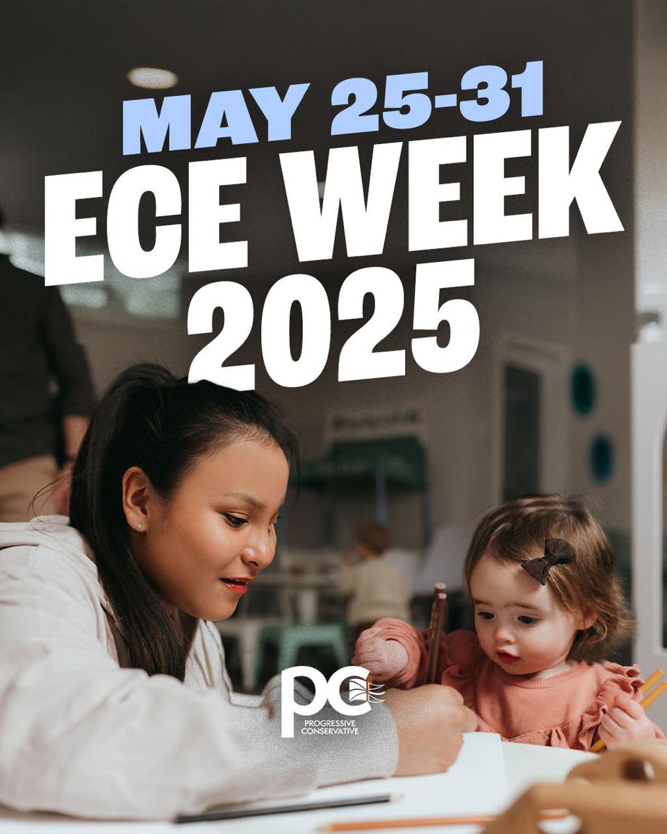 PCPartyNL's tweet photo. This Early Childhood Education Week, we recognize the incredible work of ECEs across Newfoundland and Labrador.

From nurturing young minds to supporting families, your dedication lays the foundation for a brighter future.

Thank you for all you do. 💙 https://t.co/zDBBoE66HN