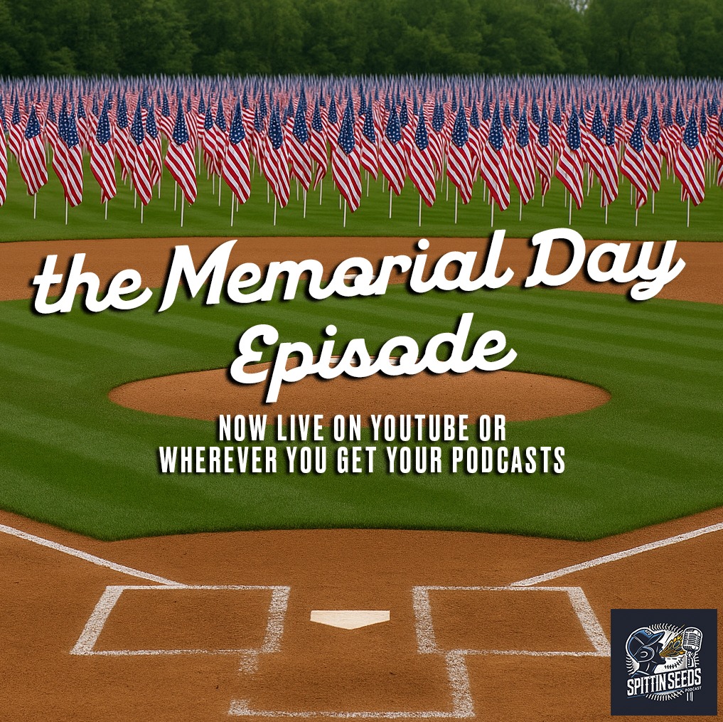 🎙️ NEW from Spittin’ Seeds 🎙️

Our Memorial Day Episode is live!

We’re talking postseason vibes, storylines heating up, and a little bit of everything from around the diamond 🇺🇸⚾️

📺 Watch now: youtube.com/watch?v=Q8AnsG…

Or catch it wherever you get your podcasts.