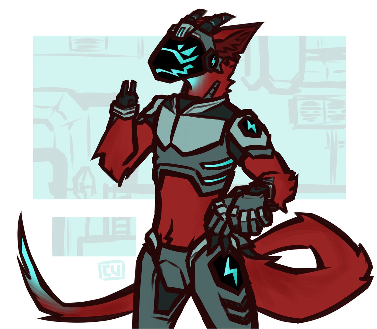 CriticusVulgari's tweet image. Drew myself as a protogen for lulz
Hand joint maintenance time

#protogen #artistsontwitter #anth