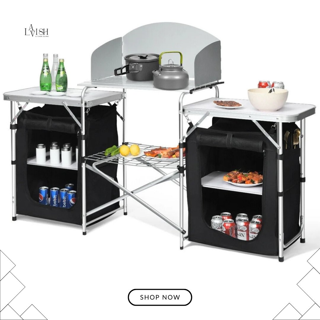 lavish_kitchen's tweet image. Outdoor cooking just got WAY easier! 🍳 This 2-in-1 folding table + windshield is a game-changer for BBQs, camping &amp;amp; tailgates. Sturdy, lightweight &amp;amp; sets up in SECONDS! 

#OutdoorCooking #CampingHacks #BBQTable #FogoChain
#OutdoorKitchenMadeEasy #CampSmarter #NoMoreWindyBBQs