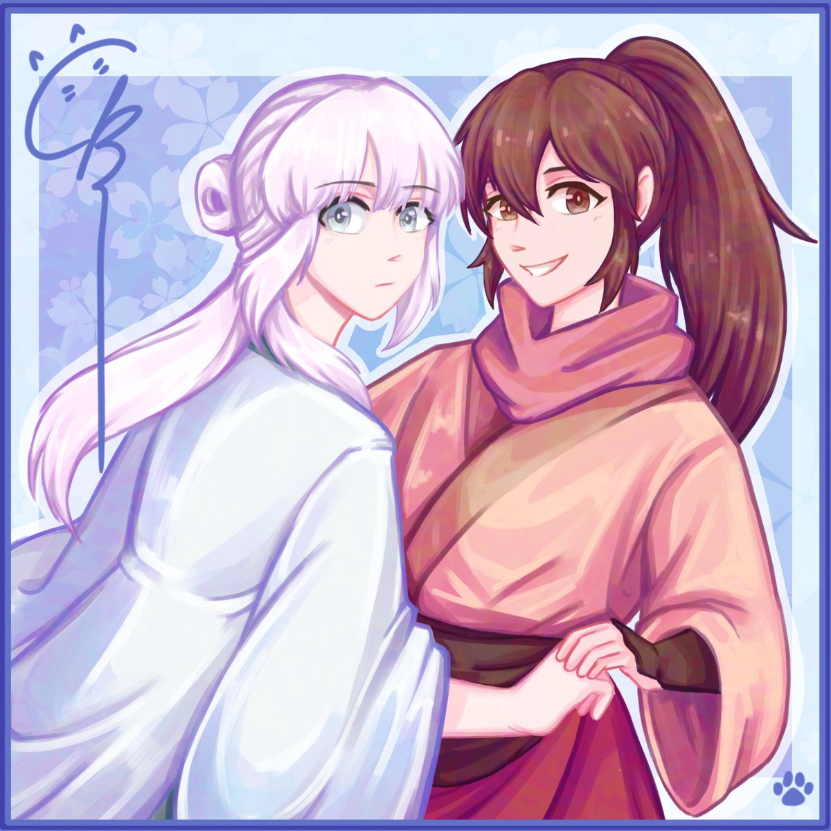 russet_lake's tweet photo. I wanted to draw them like 4 years ago, finally  did it today 😭😭😭 agshdkdkssk. 

#fenglingyuxiu #Lingxiu #soulmateadventure https://t.co/qw0r8GvYvM