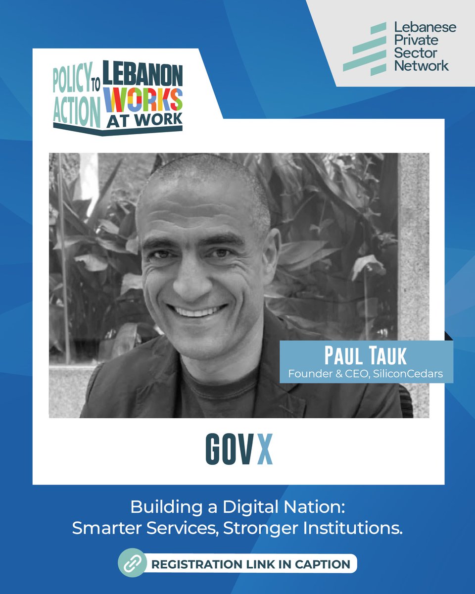 Behind every strong nation is a smarter system.
Paul Tauk — Founder &amp; CEO of Silicon Cedars — is pioneering the GovX movement in Lebanon, bridging public service and digital innovation to build stronger, faster, more efficient institutions.
On May 29, he takes the stage at