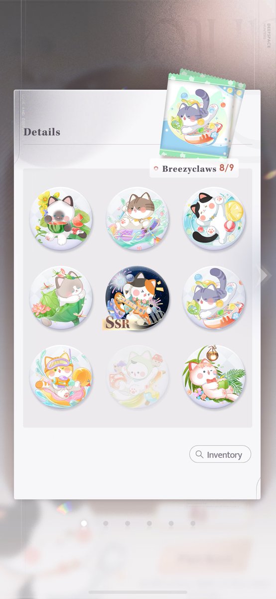 Arisagold's tweet photo. Excuse me, did they change the odds on the kitty button things?? I’ve used all my chances the past couple weeks and usually have no issues completing the sets but now Sylus is missing one regular and Caleb is missing the ssr… @Love_Deepspace y’all testing my patience. https://t.co/GESOQAOZiU