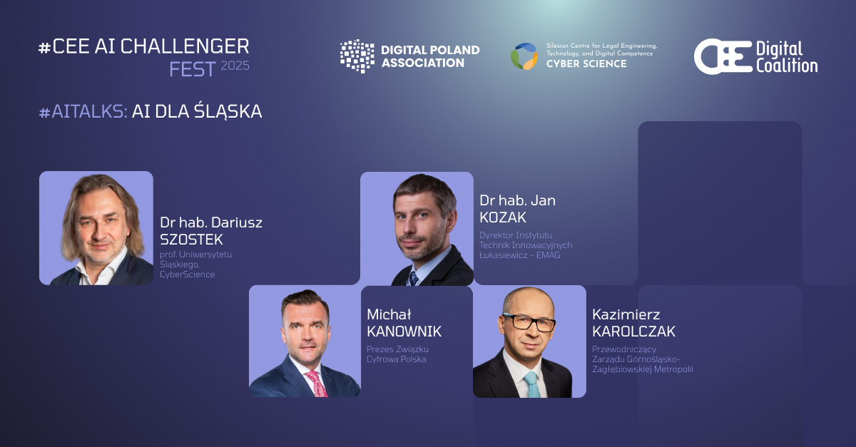 AI zmienia świat, ale jak zmienia #Śląsk? Podczas zbliżającego się #CEE AI Challenger Fest w Katowicach w panelu „AI dla Śląska” zapytamy: co sztuczna inteligencja robi dla regionu, a co region dla rozwoju sztucznej inteligencji?

Zastanowimy się nad transformacją Śląska w