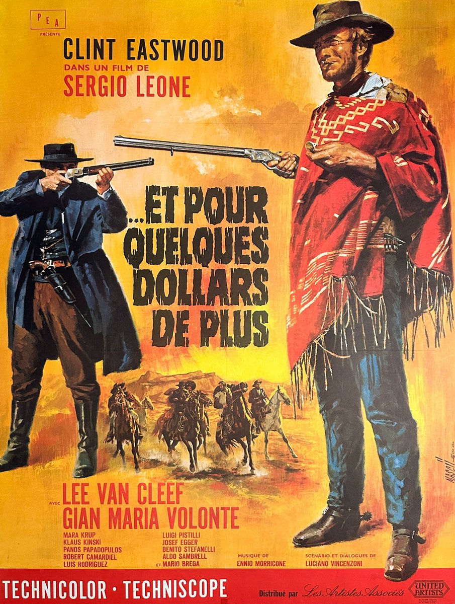 #NowWatching For A Few Dollars More (1965) 🎬

"Where life had no value, death, sometimes, had its price. That is why the bounty killers appeared."