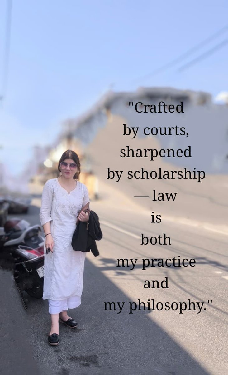 noor_gazala's tweet photo. "Crafted by courts, sharpened by scholarship — law is both my practice and my philosophy."
#AICHLS #JKNC #JKNCSU #media #Advocate https://t.co/ZIeKRbAvL2