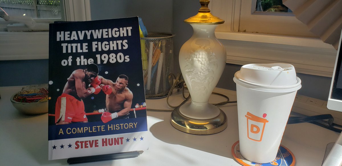 RodHonecker's tweet image. Finishing up Steve Hunt's wonderful book about the heavyweight division in the 1980s.