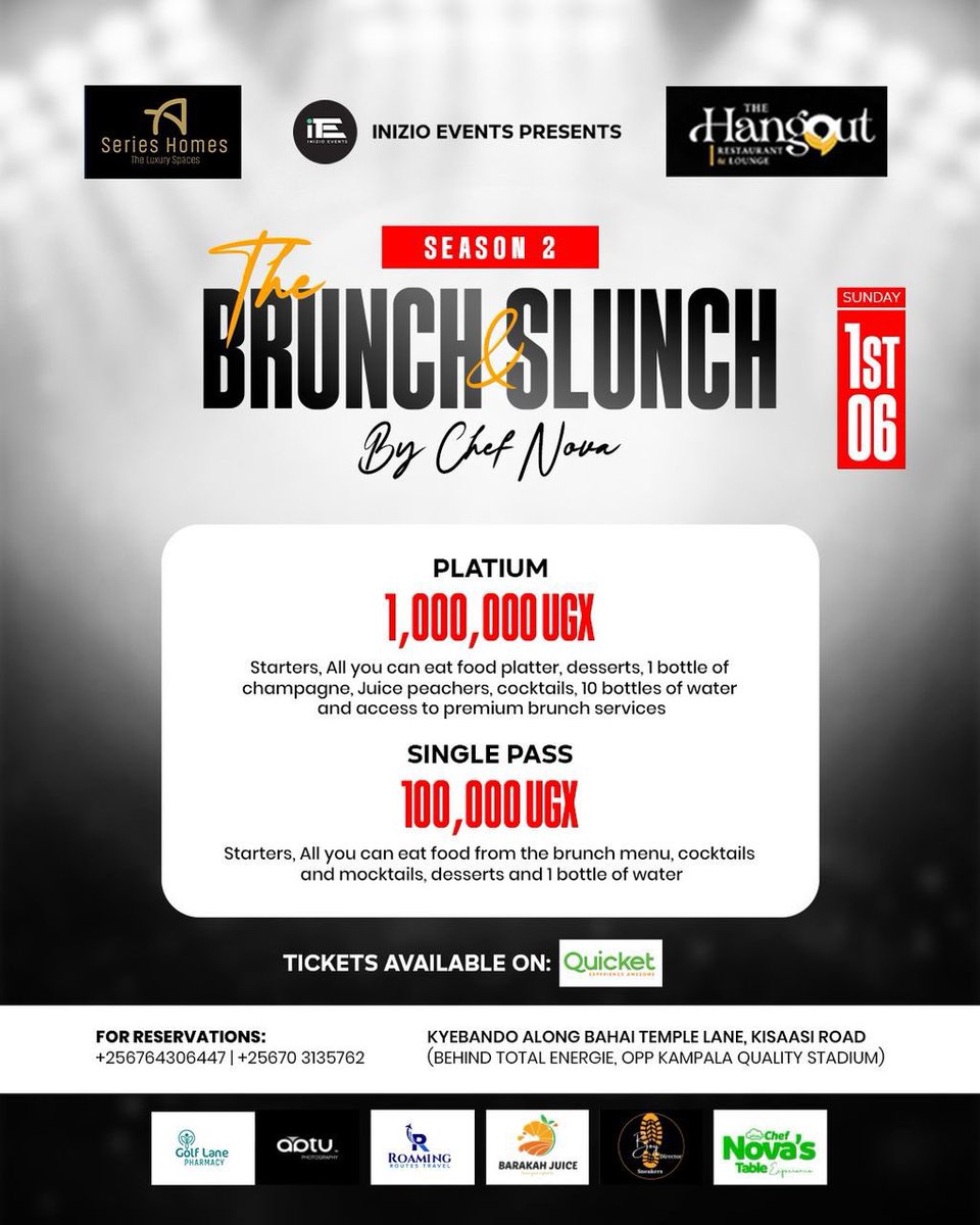 sotrixbax's tweet photo. Happy  #TheBrunchAndSlunch week comrades, I can’t wait to see you this Sunday at The Hang out. https://t.co/rrpQnx8VVx