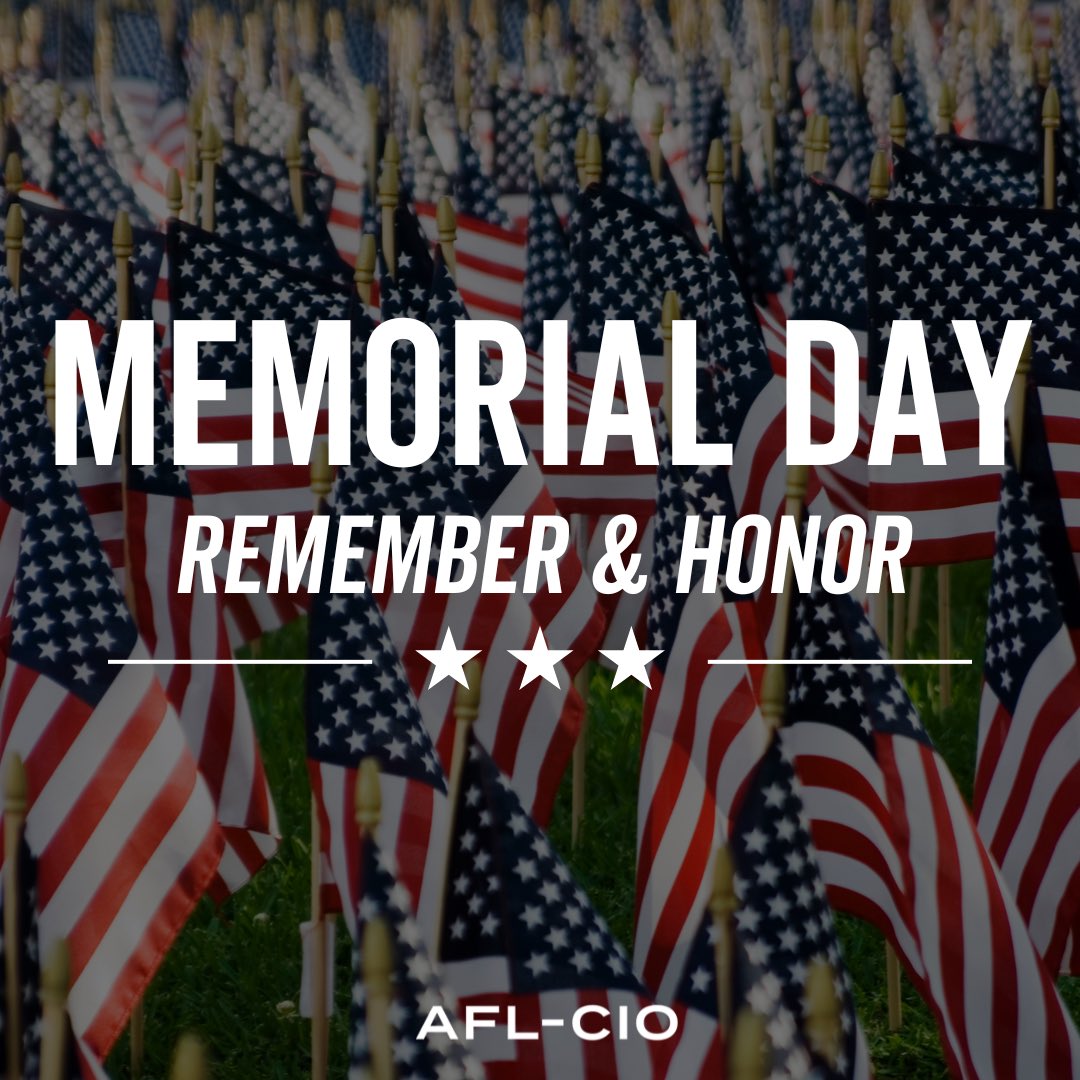 On Memorial Day, we reflect on the dedication of our armed forces and remember and honor those who made the ultimate sacrifice in service to our country.

We salute their service, honor their sacrifice, and cherish their memory.