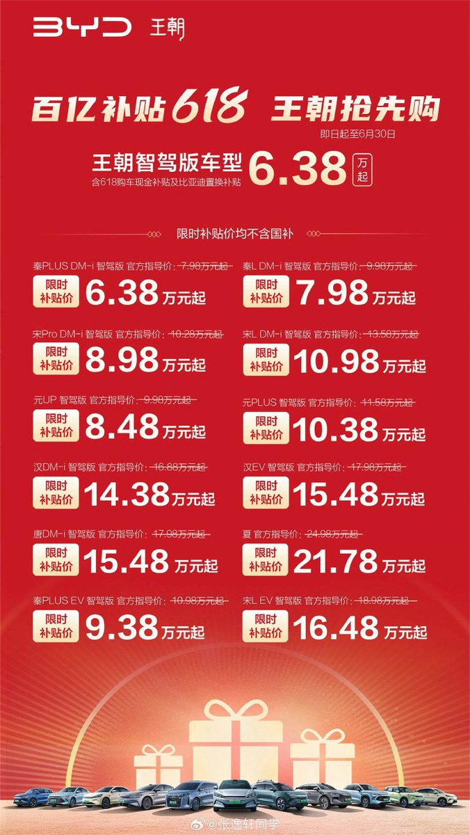 。。。。有点吓人的这个价格。。。这是要把其它国产产商全杀了？这就是长城老总所说的汽车恒大？