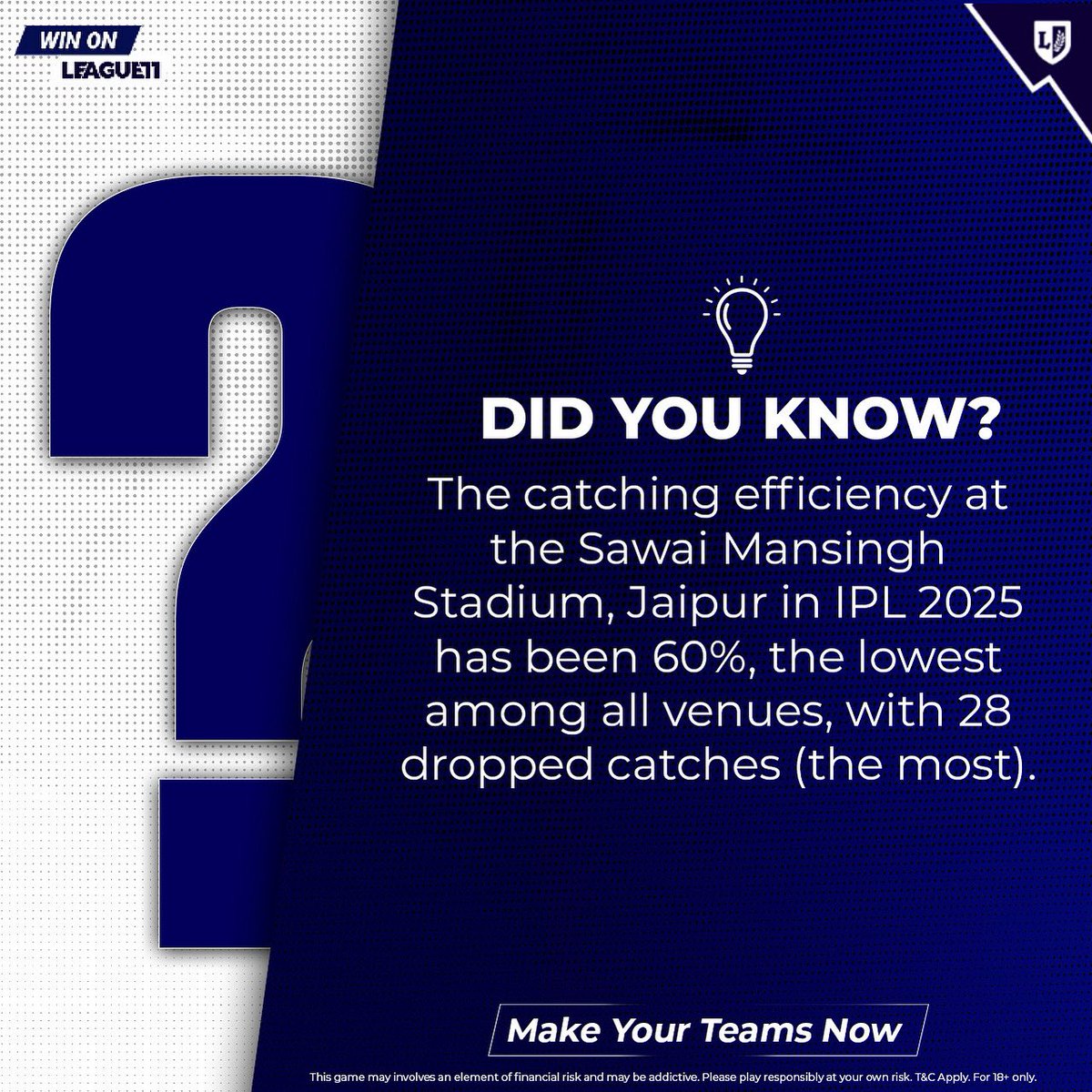 league11_in's tweet image. Not a good venue for the fielders 👀 

Note- Have your eyes 👀 placed firmly while catching the ball 🥎 fellas!! 

#didyouknow #factpost #ipl2025 #cricket #league11