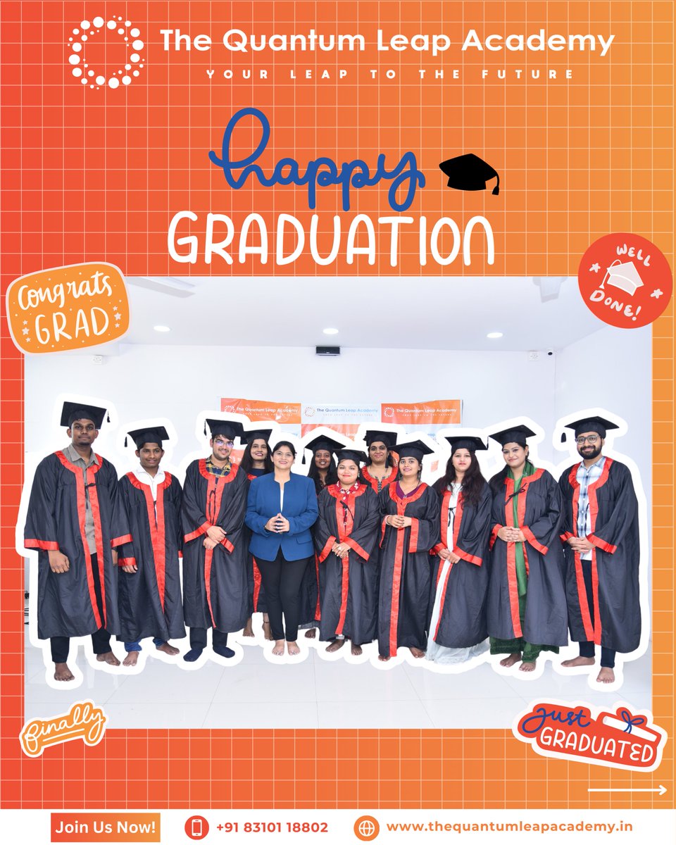 TQLAcademy's tweet photo. Hats off to our Class of 2025!🎓 
From Dreamers to Achievers — your digital Leap begins now.

Ready to be next? Join TQLA today! 🚀

#graduationday #onlinelearning #digitalmarketing #careergoals #studentlife #successstories #futureleaders #digitaleducation #learningjourney https://t.co/gusaj8rtUN
