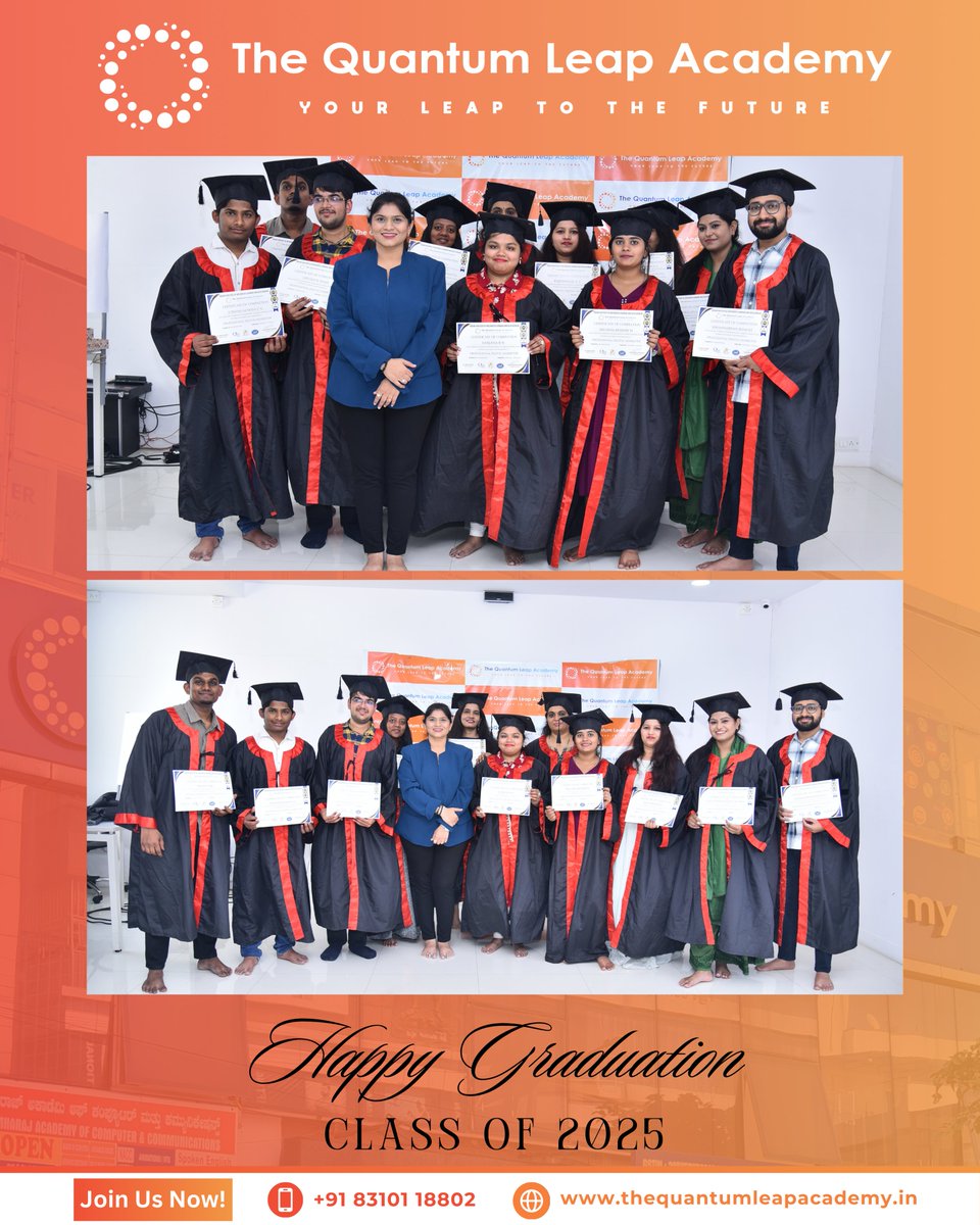 TQLAcademy's tweet photo. Hats off to our Class of 2025!🎓 
From Dreamers to Achievers — your digital Leap begins now.

Ready to be next? Join TQLA today! 🚀

#graduationday #onlinelearning #digitalmarketing #careergoals #studentlife #successstories #futureleaders #digitaleducation #learningjourney https://t.co/gusaj8rtUN