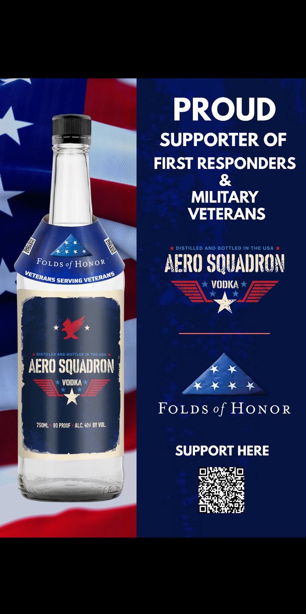 Purchase with purpose . Aero Squadron Vodka supports Gold Star families.